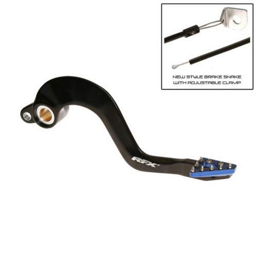 Pedal de freno trasero RFX Pro Series - punta fija - negro/azul