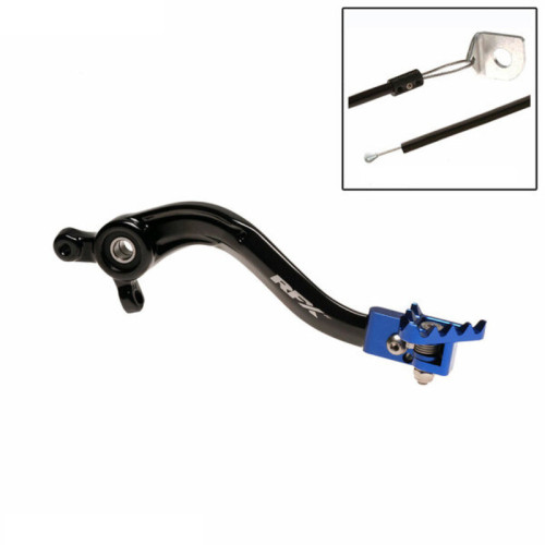 Pedal de freno trasero RFX Pro Series - punta fija - negro/azul