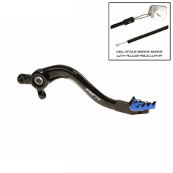 Pedal de freno trasero RFX Pro Series - punta fija - negro/azul