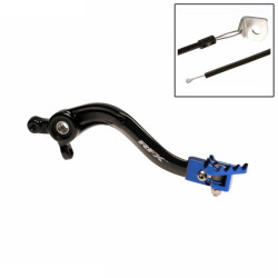 Pedal de freno trasero RFX Pro Series - punta plegable - negro/azul