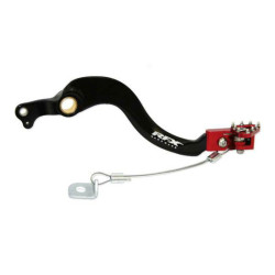 Pedal de freno trasero RFX Pro Series - punta plegable - negro/rojo