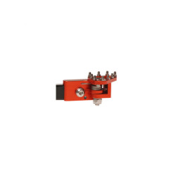 Puntera plegable mecanizada de pedal de freno RFX Pro Series - naranja