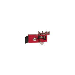 Puntera plegable mecanizada de pedal de freno RFX Pro Series - rojo