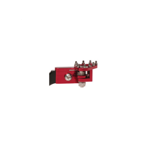 Puntera plegable mecanizada de pedal de freno RFX Pro Series - rojo