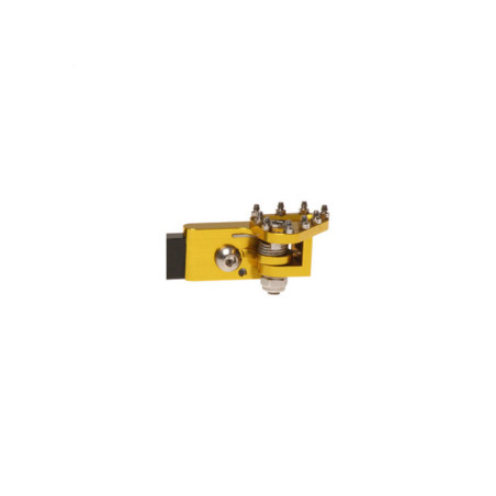 Puntera plegable mecanizada de pedal de freno RFX Pro Series - amarillo
