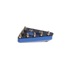 Puntera fija mecanizada de pedal de freno RFX Pro Series - azul