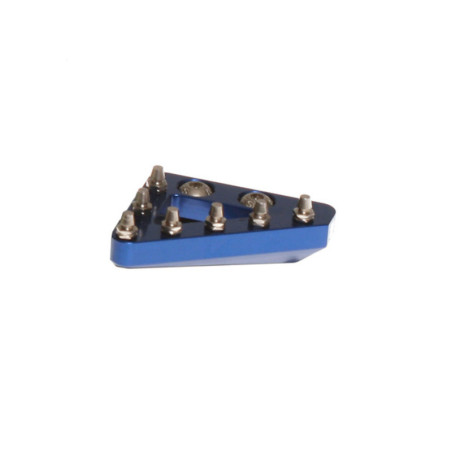 Puntera fija mecanizada de pedal de freno RFX Pro Series - azul