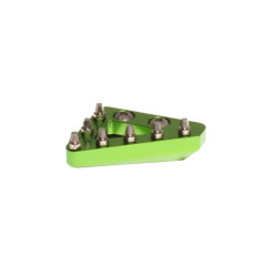Puntera fija mecanizada de pedal de freno RFX Pro Series - verde