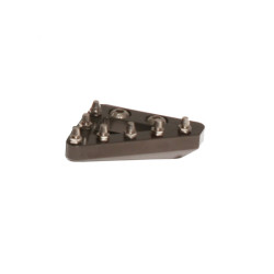 Puntera fija mecanizada de pedal de freno RFX Pro Series - gris titanio