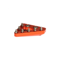 Puntera fija mecanizada de pedal de freno RFX Pro Series - naranja