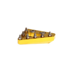 Puntera fija mecanizada de pedal de freno RFX Pro Series - amarillo