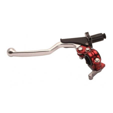 Conjunto de maneta de embrague RFX Race Series Universal 4 tiempos EZ Adjust rojo