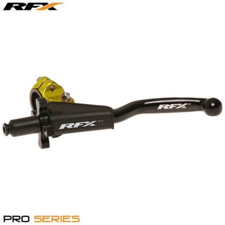 Conjunto de maneta de embrague forjada RFX Pro Series 2 tiempos Universal EZ Adjust - amarillo