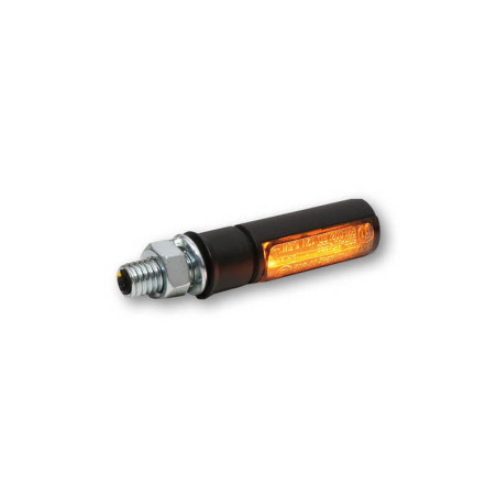 Intermitente LED HIGHSIDER pro Conero Black Edition - cristal ahumado - homologado E - Pareja