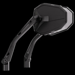Retrovisor de manillar HIGHSIDER pro Victory-Slim – negro mate – pareja 2