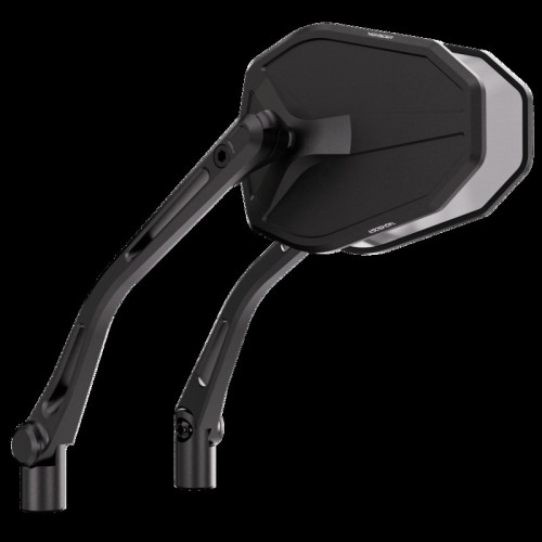 Retrovisor de manillar HIGHSIDER pro Victory-Slim – negro mate – pareja