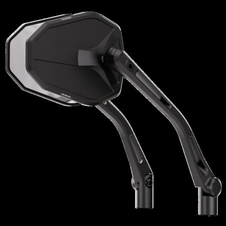 Retrovisor de manillar HIGHSIDER pro Victory-Slim – negro mate – pareja