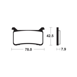 Pastillas de freno TECNIUM sintetizadas - MFP447