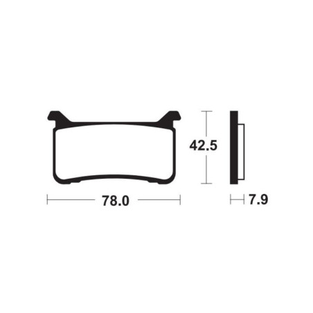 Pastillas de freno TECNIUM sintetizadas - MFP447