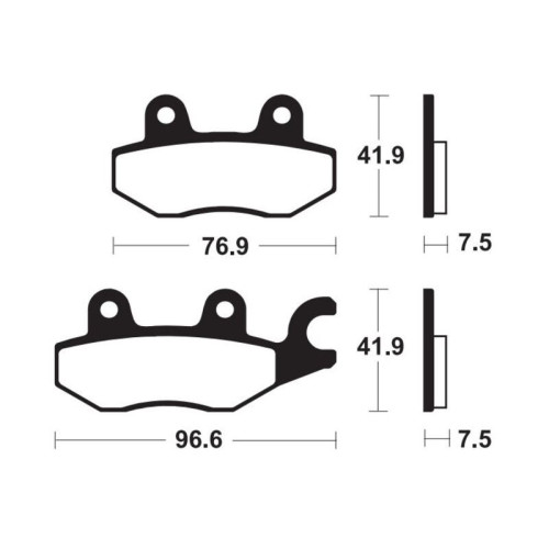 Pastillas de freno TECNIUM sintetizadas - MF455