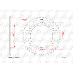 AFAM Corona Acero 188500 - 525 con 44 dientes