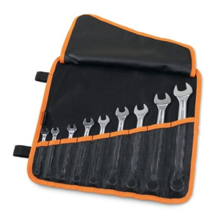 Juego de 9 llaves combinadas BETA en estuche porta-herramientas enrollable de poliéster