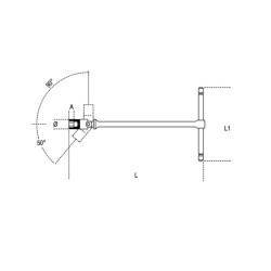 Llave en T BETA con vaso hexagonal articulado de 10mm 2