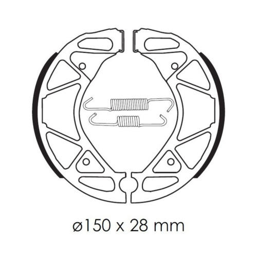 Zapatas de freno TECNIUM Scooter orgánicas - BA209