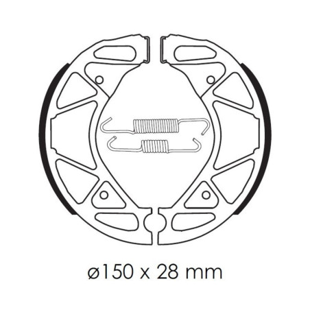 Zapatas de freno TECNIUM Scooter orgánicas - BA209