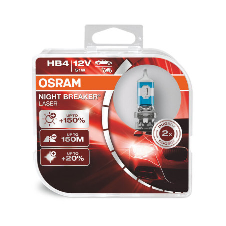 Lámpara OSRAM Night Breaker Laser HB4 12V / 51W - 2 uds