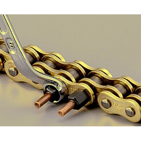 Enganche de cadena EK 525ZVX3 SLJ (remache tipo rosca) - Color oro