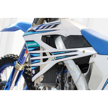 Protectores de radiador aluminio negro AXP - TM RACING