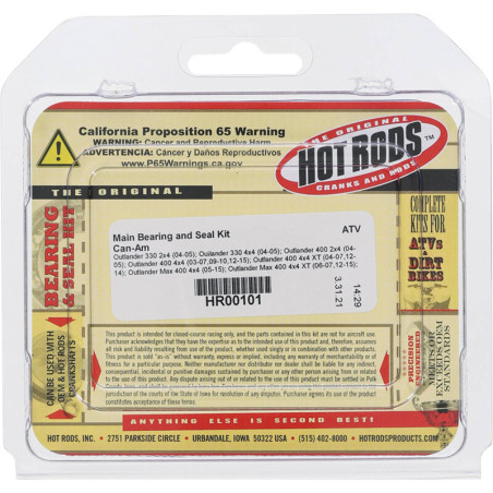 Kit de rodamientos y retenes de cabeza de biela HOT RODS - Outlander