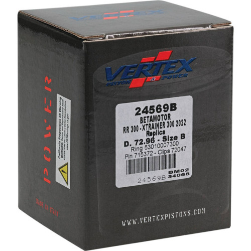 Pistón fundición VERTEX Replica