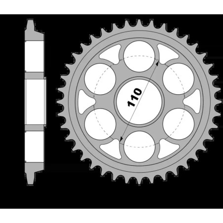 Corona PBR acero C45 templado 4640 - 520