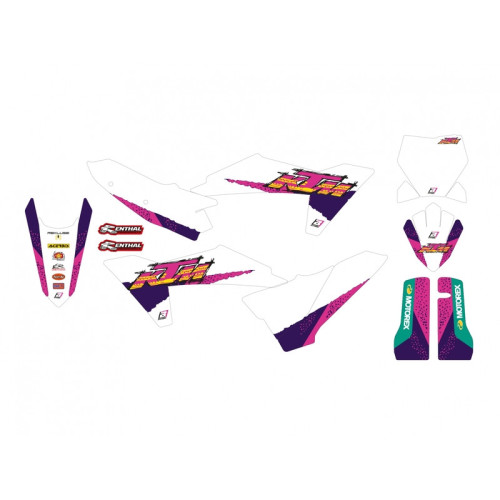 Kit de adhesivos BLACKBIRD Retro - KTM SX/SX-F