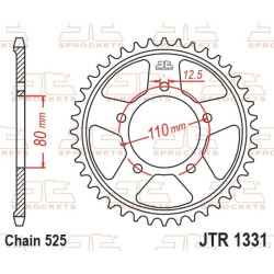 Corona JT SPROCKETS acero estándar - Paso 525