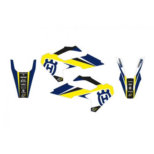 Kit adhesivos + funda de asiento BLACKBIRD Dream Graphic 4 - Husqvarna TC/FC
