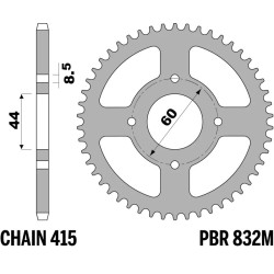 Corona PBR acero estándar - 415