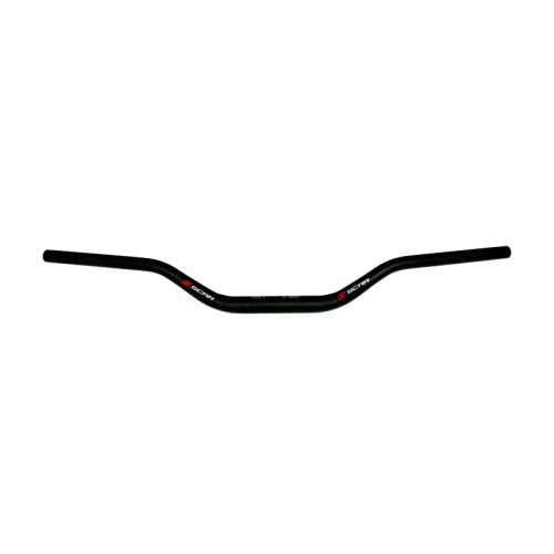Manillar SCAR O² Low 65/85 Ø28,6mm - Negro / Protector azul