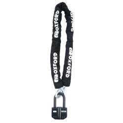 Candado con alarma OXFORD Boss Alarm 16mm + Cadena 12mm x 1,5m - Certificado Sold Secure Gold / FG SBSC / ART4 2
