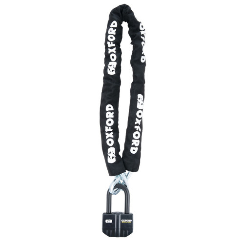 Candado con alarma OXFORD Boss Alarm 16mm + Cadena 12mm x 1,5m - Certificado Sold Secure Gold / FG SBSC / ART4