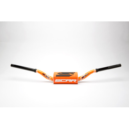 Manillar SCAR O² Color RC High Mini 65/85 Ø28,6mm - Naranja / Protector naranja