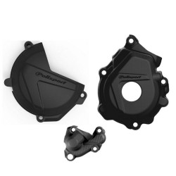 Protector tapa de embrague, encendido y bomba de agua POLISPORT - KTM 250 / 350 XC-F / SX-F