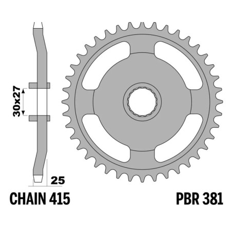 Corona PBR acero estándar - 415