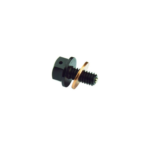 Tapón magnético de vaciado de aceite SCAR - Negro