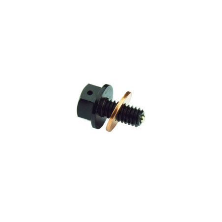 Tapón magnético de vaciado de aceite SCAR - Negro