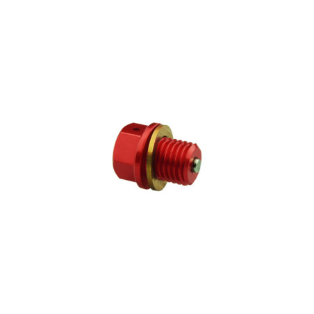 Tapón magnético de vaciado de aceite SCAR - Rojo