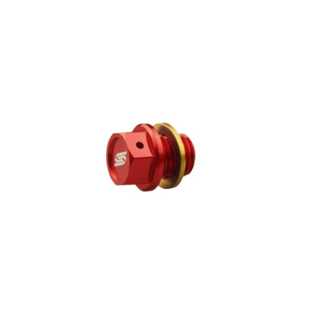 Tapón magnético de vaciado de aceite SCAR - Rojo