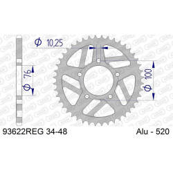 Corona AFAM aluminio 93622K - Paso 520
